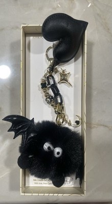 Eye Candy Black Bat Halloween Purse Bag Charm Keychain