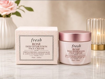 Fresh Rose Deep Hydration Face Cream 1.6FL/OZ 100% Authentic 