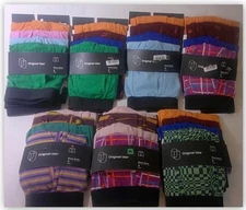 BOXER BRIEFS Original U soft stretch Knit fabric 4ct mixed Colors & prints