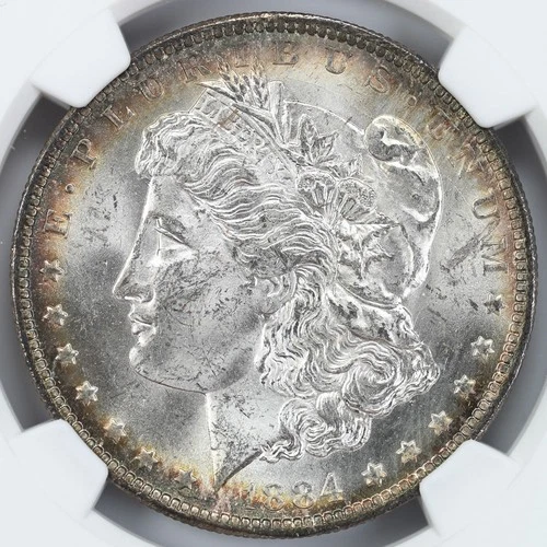 Certified 1884-O Morgan Silver Dollar NGC MS63 $1