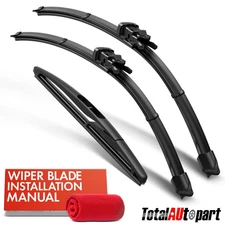 3Pcs Windshield Wiper Blades 22'' & 19'' & 11'' for Mercedes-Benz GLK250 GLK350