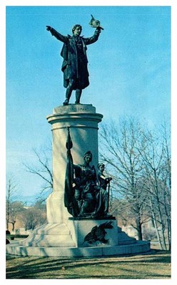 Postcard MONUMENT SCENE Frederick Maryland MD m/01 AS8224