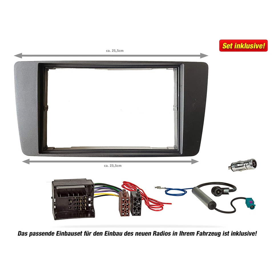 JVC 2-DIN KW-M565DBT Auto Radioset für SKODA Octavia 2 1Z&Yeti(Stream) - Bild 3 von 4