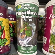 General Hydroponics FloraNova Grow 7-4-10 Liquid Fertilizer 1 Quart Bottle