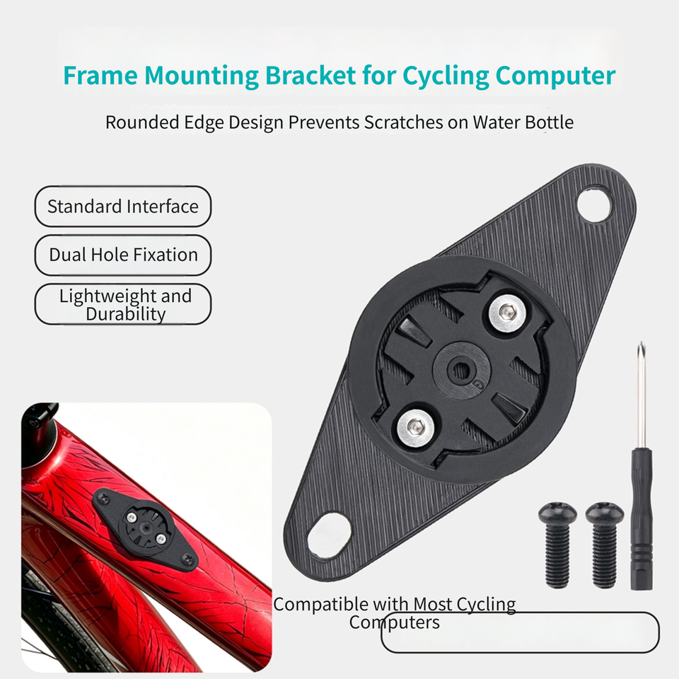 Bike computer mount for gravel bicycles For top tube fit 77x34mm ...