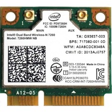 7260HMW NB 717382-001 HP EliteBook 840 G1 WiFi Wireless Mini PCIe Card