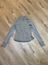 Abercrombie & Fitch A&F 1892 Quarter-Zip Athletic Top Gray Small