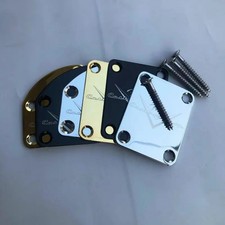 Custom Neck Plate for Strat Tele Squier Electric Guitar w/ Serial Number Gold Ch