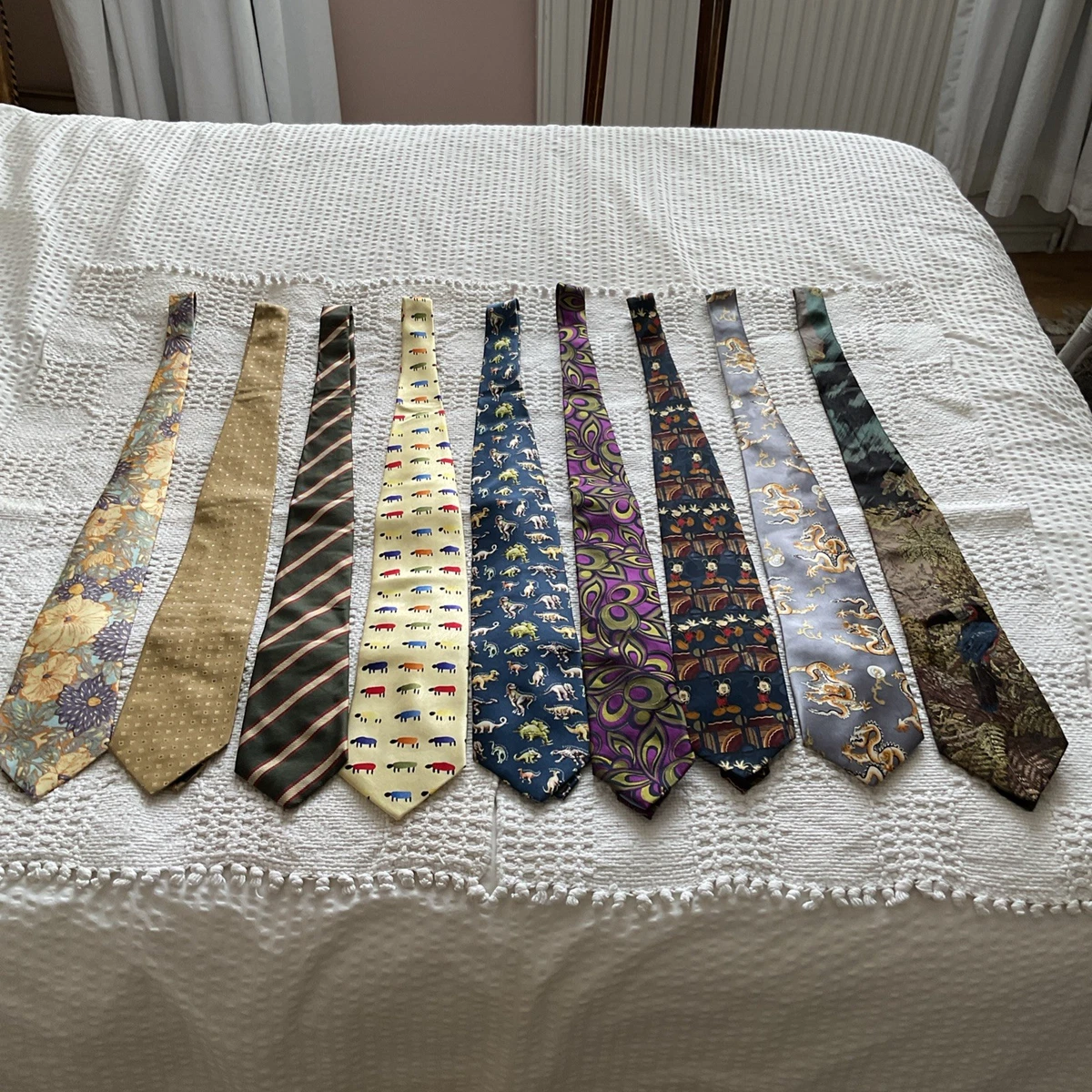 Collection of Men’s Silk Ties Good Brands 8 Silk 1 Polyester 9 Different