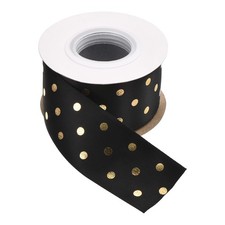 Grosgrain Ribbons 10 Yards 1-1/2 Inch Black Ribbon Bow Decoration for Craft