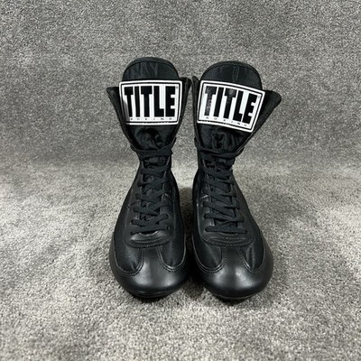 Title Boxing Speed-Flex Encore High-Top Men's Size 6 Black Boxing