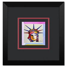 Peter Max "Liberty Head X" Framed Limited Edition, Hand Signed