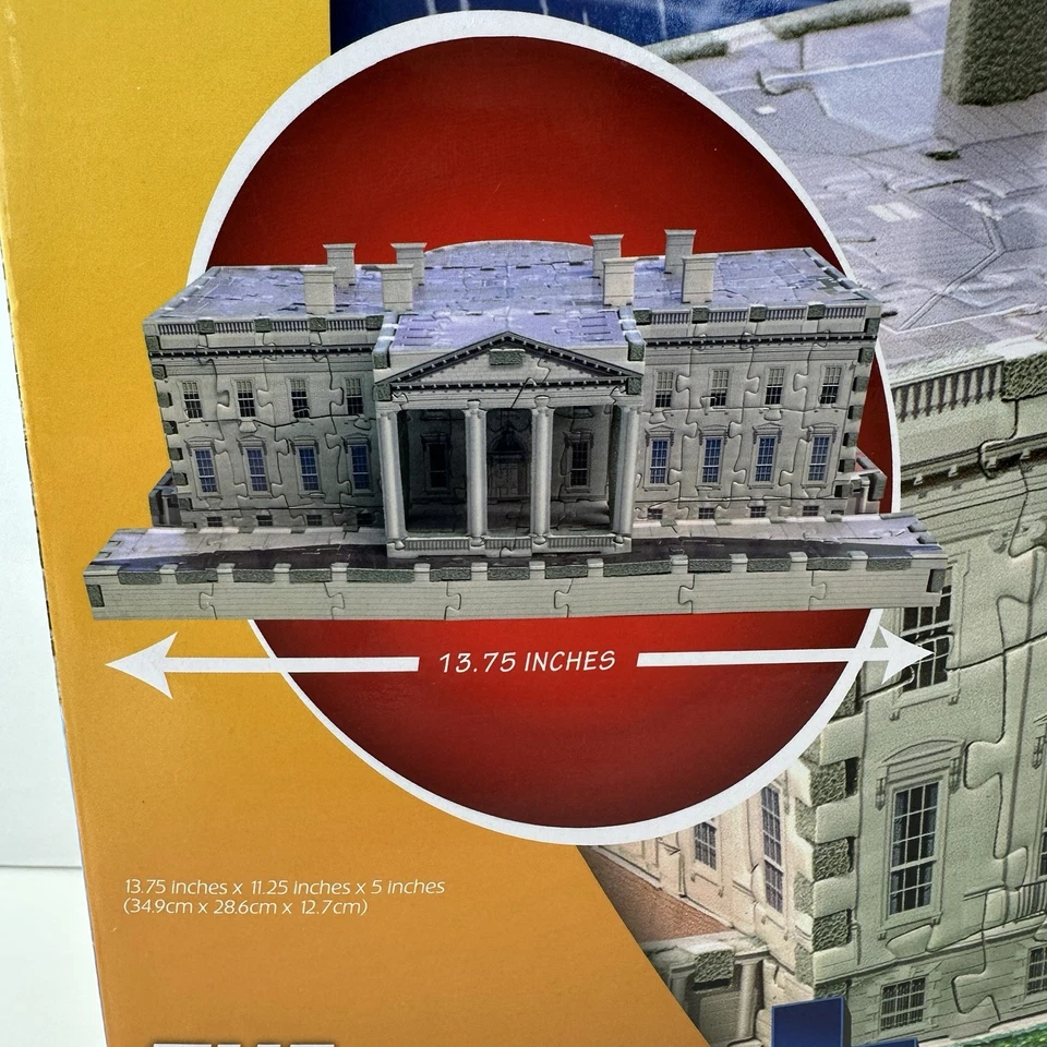 The White House Puzzle 250 Pieces Intermediate 3D Foam Backed New - Image 3 of 4