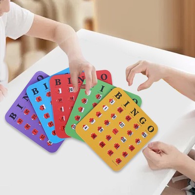 5x Auslöser Dia Bingokarten Großdruck Bingokarton für große Gruppe