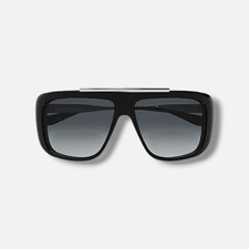 Alexander McQueen AM0492S Mens Black Navigator Sunglasses 60-13-140