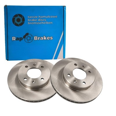 2x RAP BRAKES BREMSSCHEIBEN 241mm BELÜFTET VORNE passend für HYUNDAI GETZ | R-D0