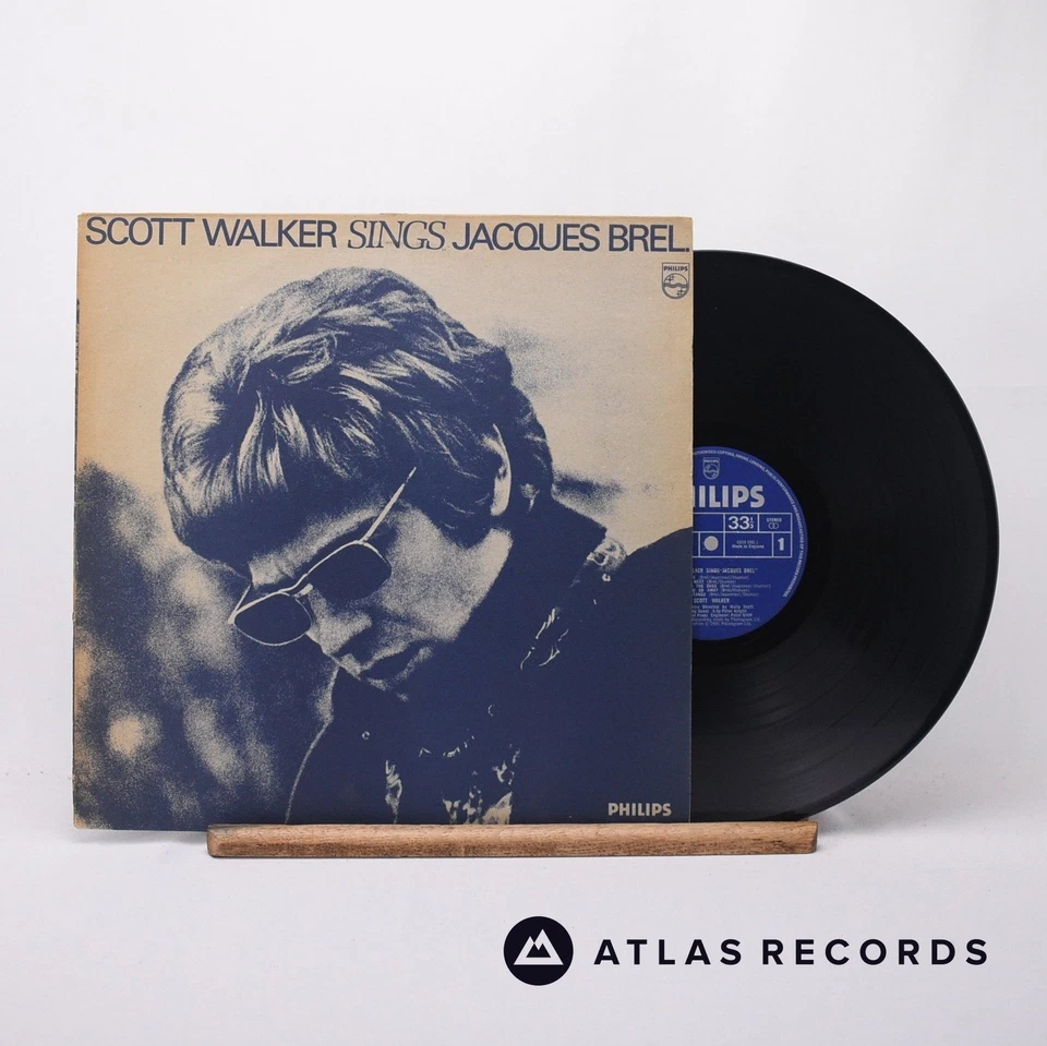 Scott Walker Scott Walker Sings Jacques Brel 1Y 2Y LP Vinyl Record - VG+/EX Foto 2 de 4