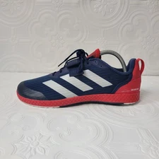 Adidas Weightlifting Shoes The Total Zero Degree Drop Mens Size 7.5 Navy Red