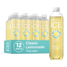 Sparkling Ice Classic Lemonade Sparkling Water, with Antioxidants and Vitamin...