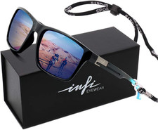 Fishing Polarized Sunglasses for Men Driving Running Golf Sports Glasses Square