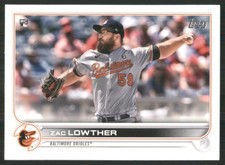 2022 Topps #133 Zac Lowther RC Baltimore Orioles 44566