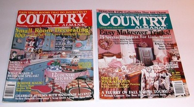 2 Vintage Country Almanac FALL decorating magazines 1997, 1999-homes-ideas-DIYs