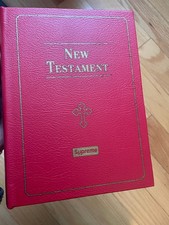 Supreme New Testament Stash Bible Book FW13 Box Leather Red