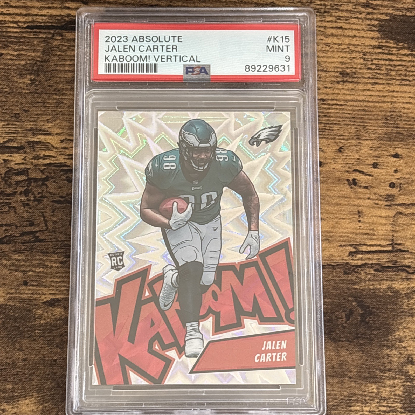 2023 Panini Absolute - Kaboom! Vertical Jalen Carter #K15 (RC) PSA 9 Rare Pop 5!