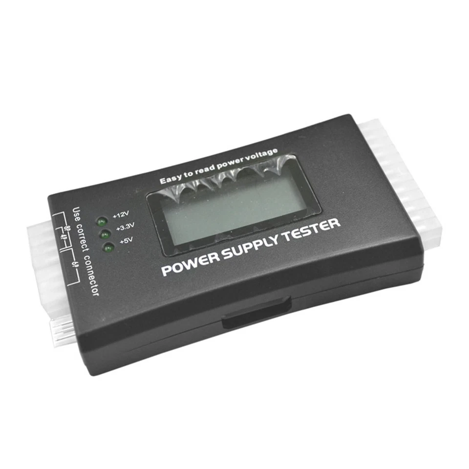 PC 20/24 Pin 4 PSU ATX BTX ITX SATA HDD Power Supply LCD Digital Tester Meter F - Image 2 of 4