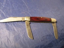 BEAR MGC USA 3 BLADE FOLDING POCKET KNIFE NICE HUNT CAMP FISH