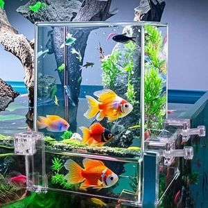 Negative Pressure Fish Tank Acrylic Auto-Refill Hanging Aquarium Elevator Water