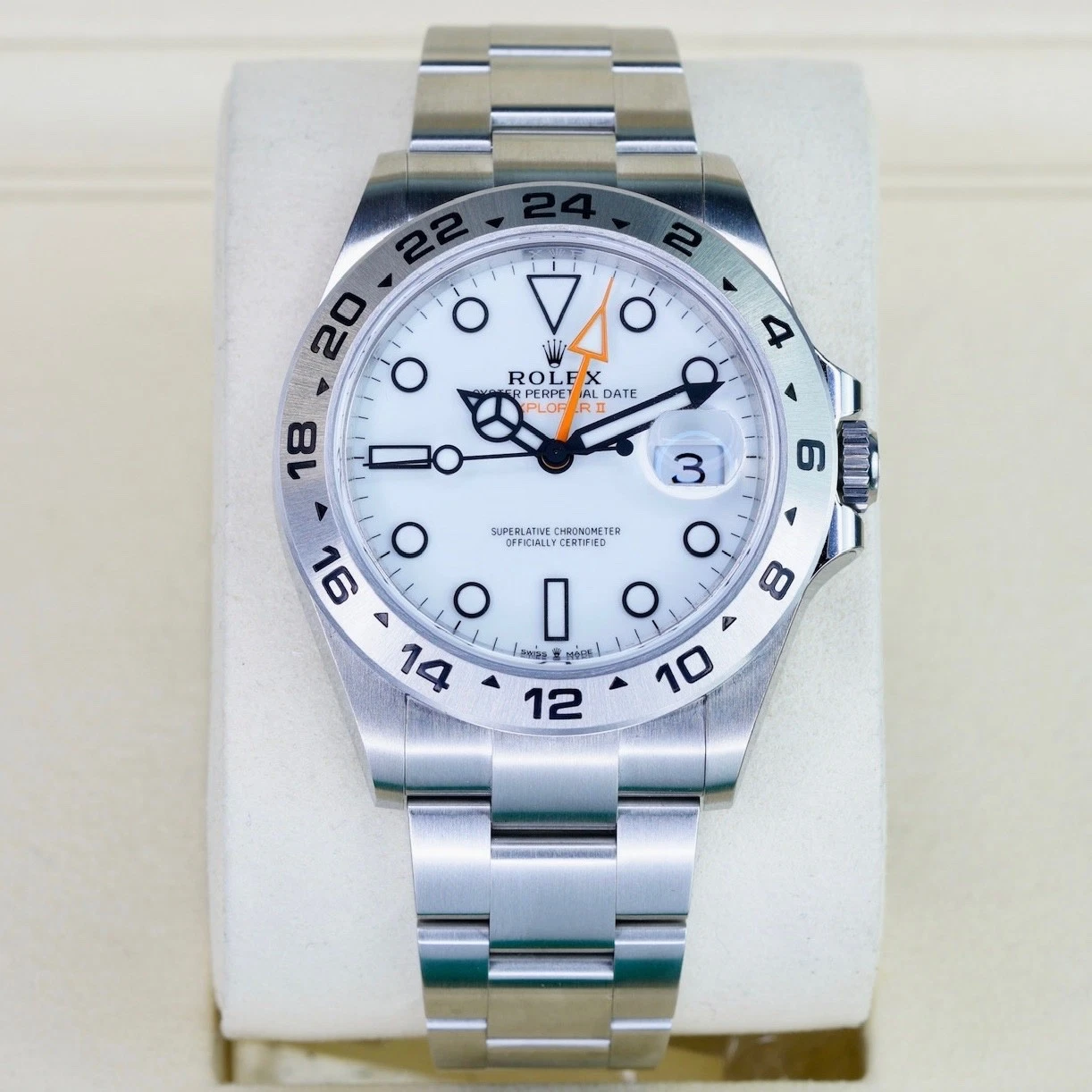 New 2025 Rolex Explorer II GMT 226570 Polar White Dial Stainless Steel 42mm