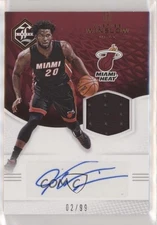 2016-17 Panini Limited Jersey Signatures 2/99 Justise Winslow #LJS-JW Auto 6fs