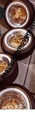 16 Inc Gold Wire Rims  Gold Thangs Brand New From Wheel Service