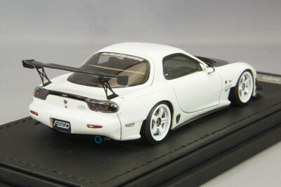 1/43 IG ignition Mazda FEED RX-7 (FD3S) White with carbon bonnet