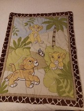 Disney Lion King Simba Nala Comforter Crib Blanket Bedding 30  X 40  Reversible