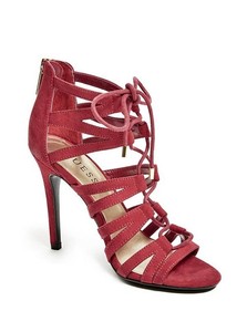 guess lace up heels