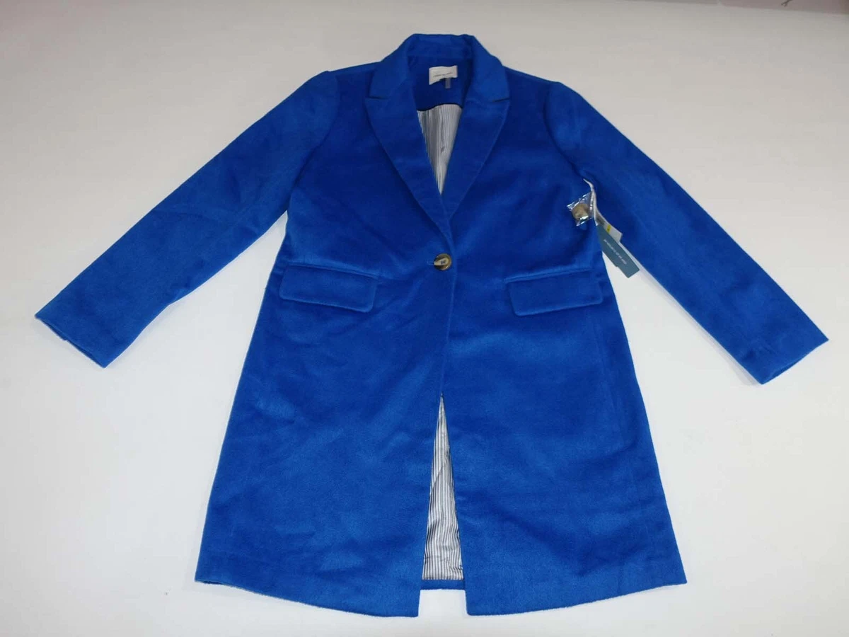 Court Rowe Women s Overcoat Medium NWT Varisty Blue Wool