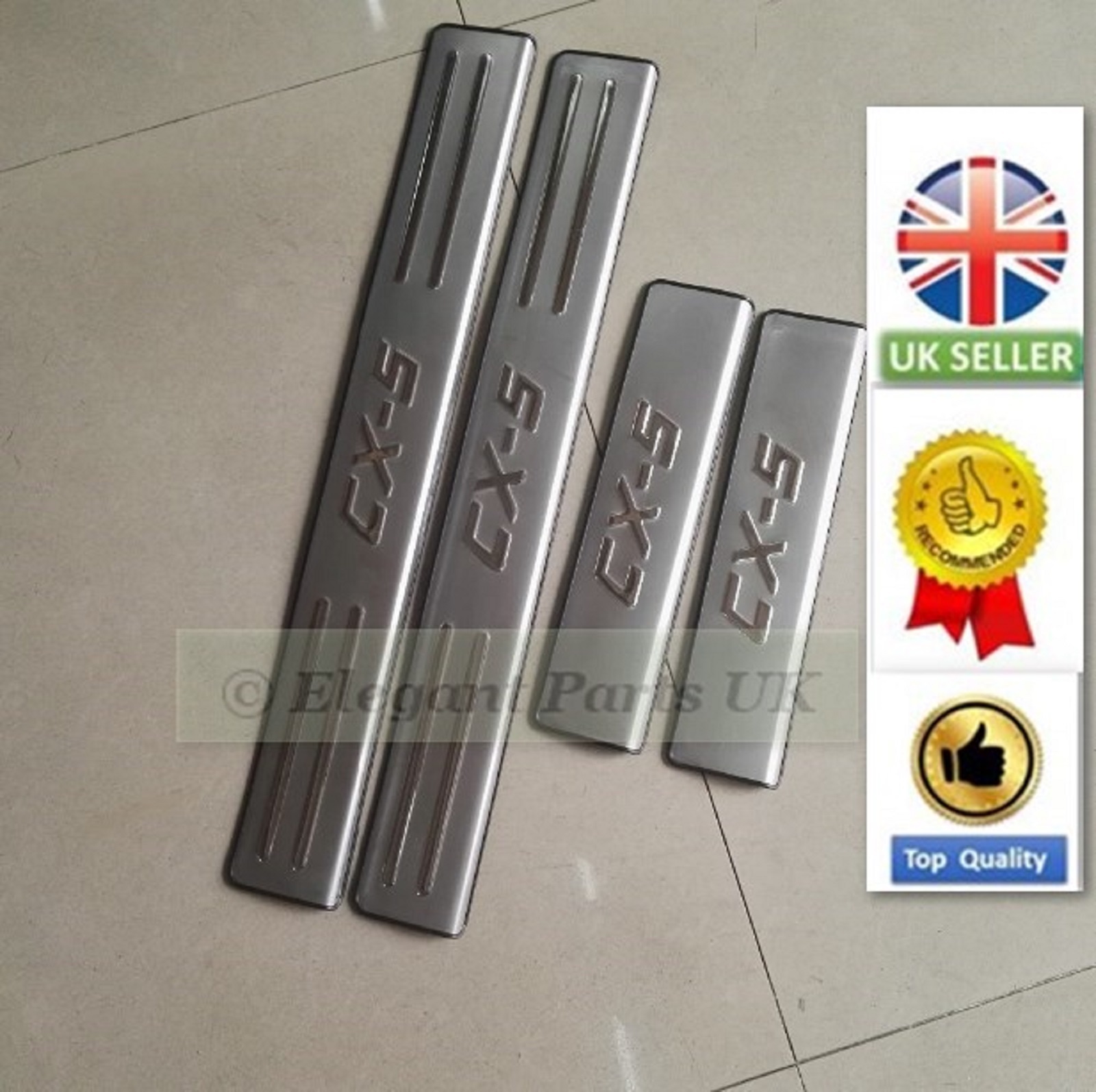 Mazda CX5 Door Sills Panel Scuff Plate Kick Step Protect Cover Pad