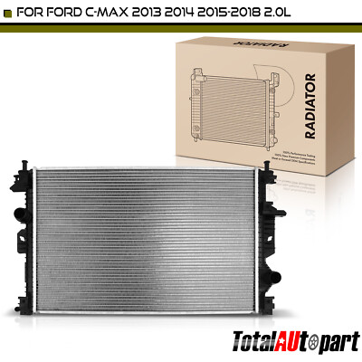 New Aluminum Radiator for Ford C-Max 2013-2018 L4 2.0L Front DM5Z8005A FO3010318