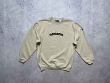 Vintage Cream Baggy Reebok Big Logo Sweatshirt Y2K