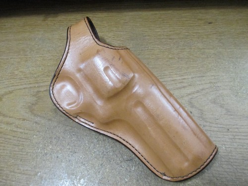Bianchi 111 Cyclone Holster For S&W N-Frame 4" Revolver | Right Hand, Plain Tan Leather - View #9