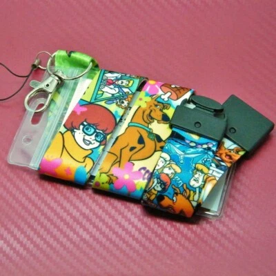 Retro Cartoon Scooby Inspired Lanyard Pass Case Card Holder & Safety Breakaway