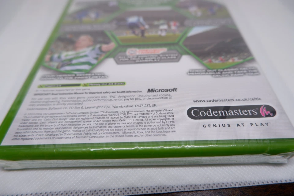 Celtic FC Club Football 2005 NEW & SEALED Xbox Original Video Game - Image 4 of 4