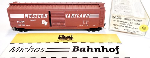 Micro Trains Line 31160 50' Standard Boxcar Western Maryland 34006 N 1:160 m19 å | Zustand: Gebraucht