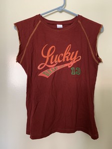 lucky brand red shirt
