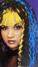 Comb In Color Temporary Wash Out Neon Yellow And Blue Travel Size!