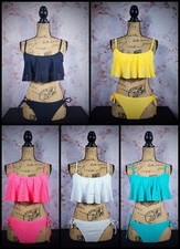 Ruffle Flounce Matching Bikini Set