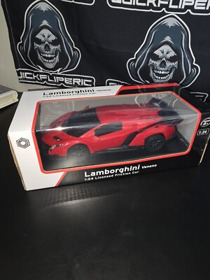 Braha Licensed Friction Car Lamborghini Veneno Red 1:24 Scale