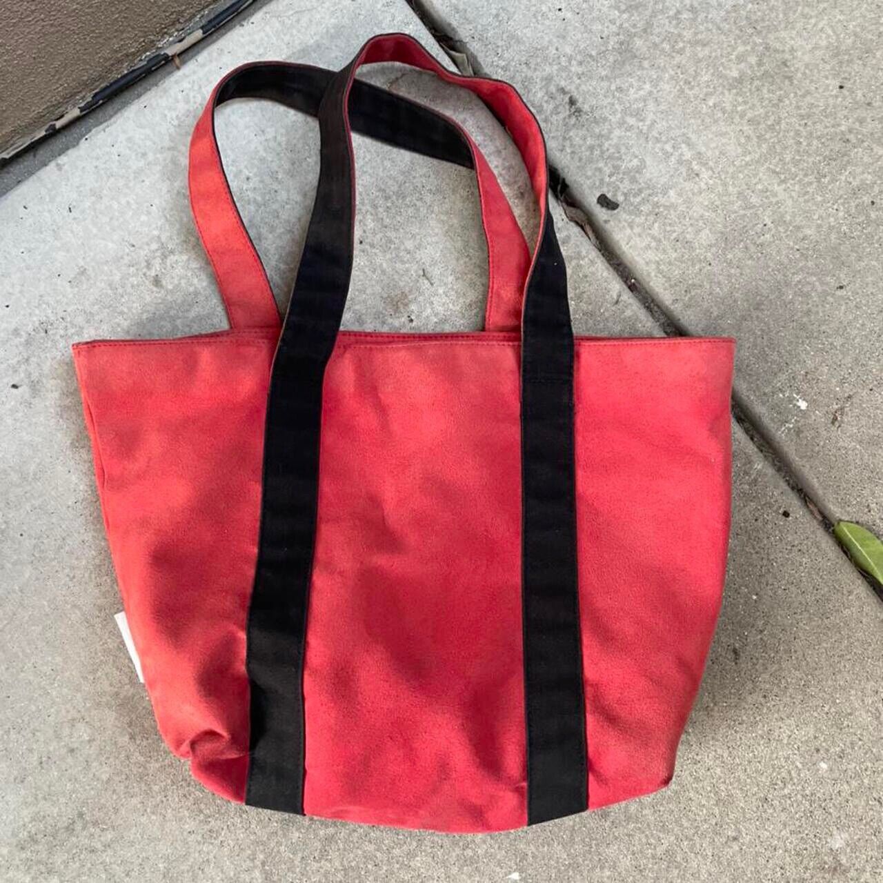NWT MICHAEL KORS Red & Black Suede Effect Tote Bag | eBay